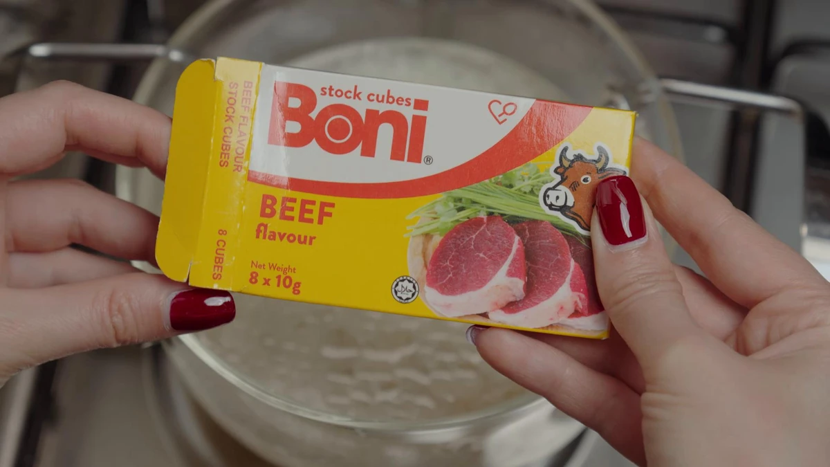 Boni stock tablets being used in food preparation