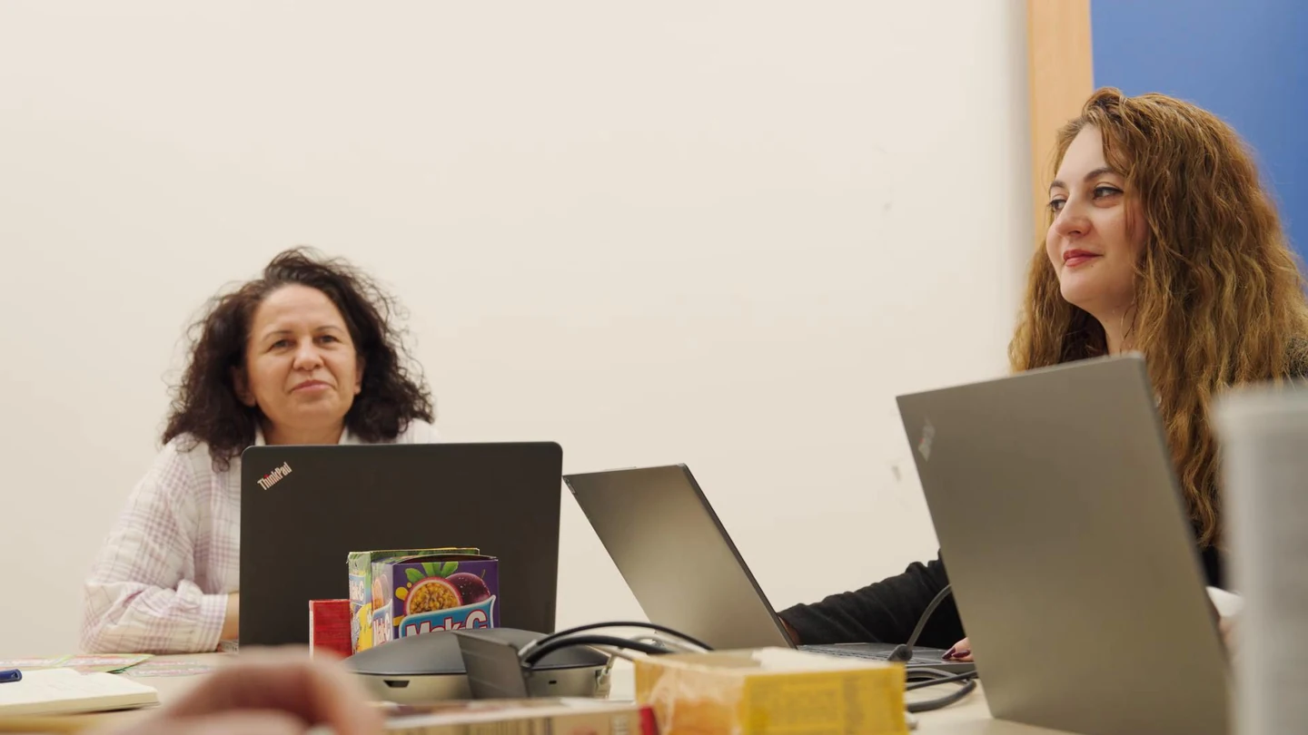 FlavourTech colleagues in a team discussion