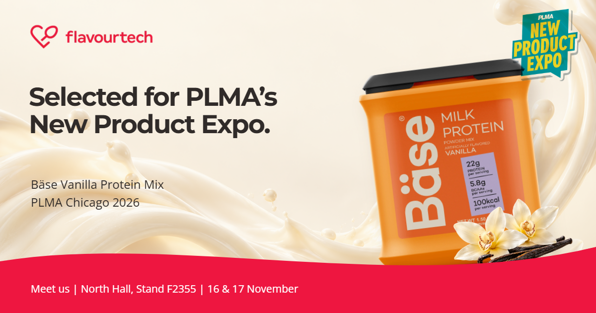Bäse Vanilla Protein Mix selected for PLMA 2026 New Product Expo
