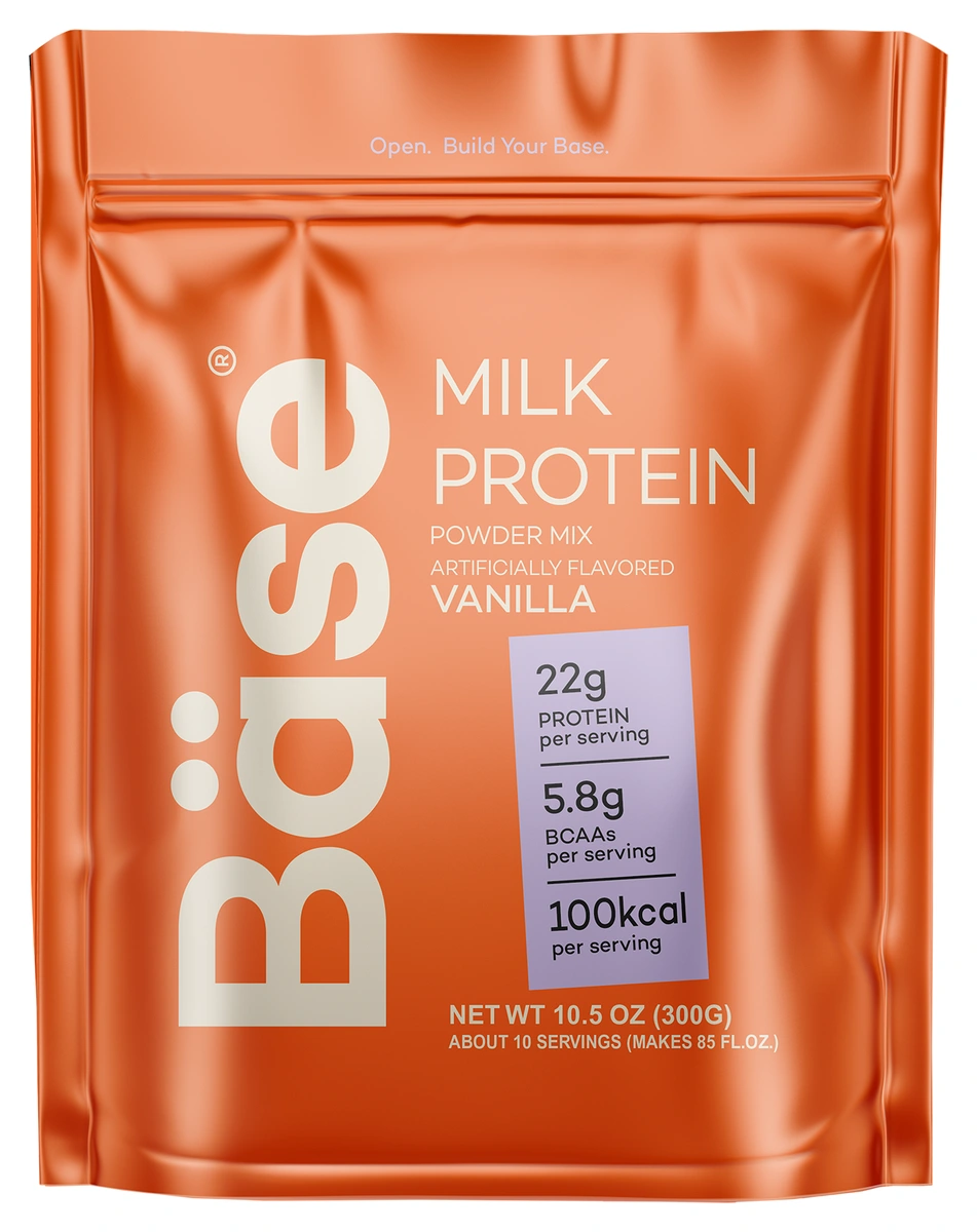 Bäse Süt proteini karışımı · 300g — Vanilya · 300g · Tekrar kapatılabilir poşet