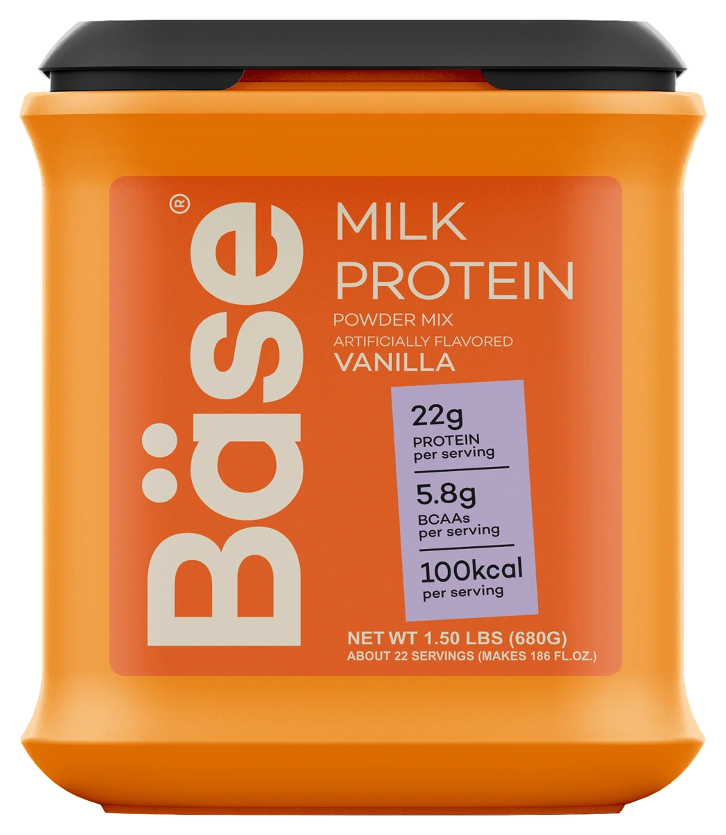 Bäse Vanilyalı süt proteini tozu karışımı, 680g kare şişe