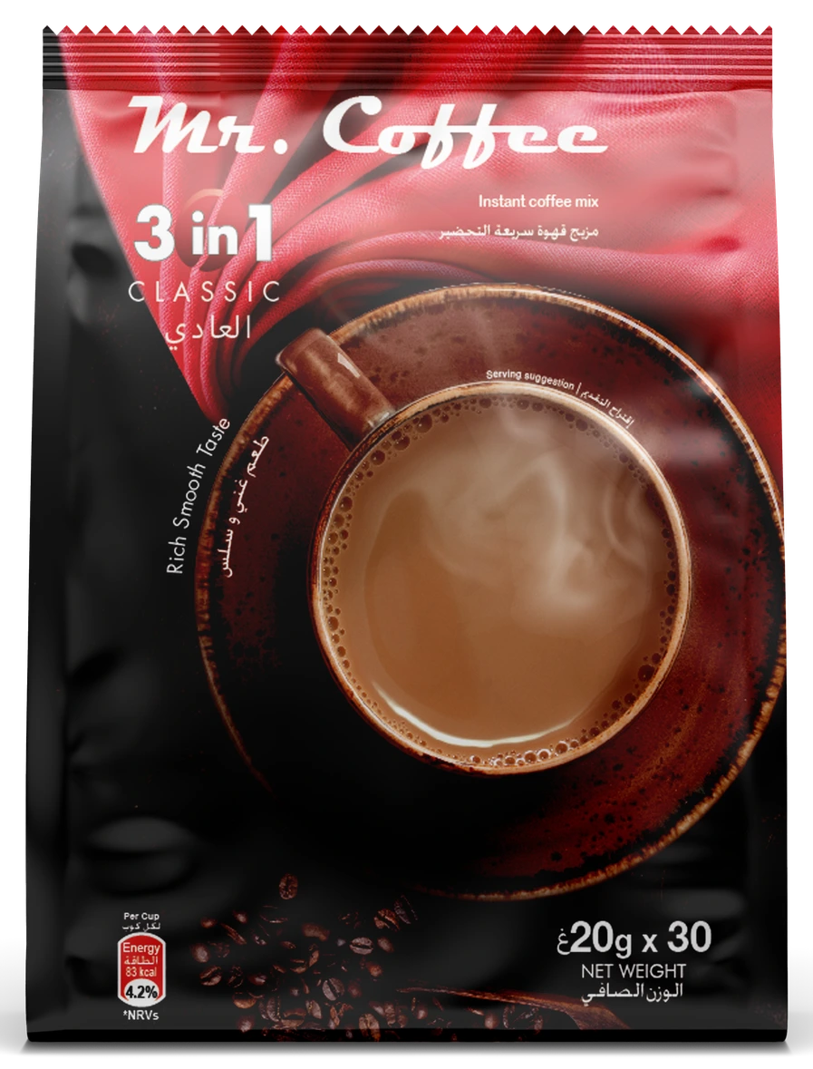 Mr. Coffee Kahve karışımı çoklu paketleri — Klasik 3in1 · 20g saşeleri