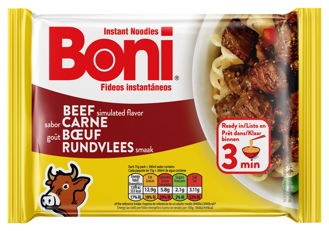Boni Hazır noodle - Sığır