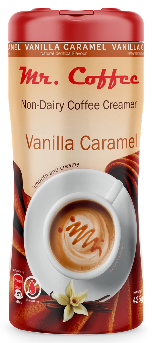 Mr. Coffee Aromalı süt ürünü içermeyen kahve beyazlatıcıları — Vanilyalı Karamel