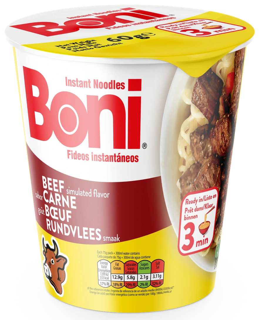 Boni Bardak noodle - Sığır