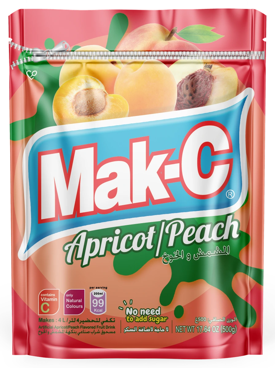 Mak-C Toz içecek · 500g — Kayısı/Şeftali