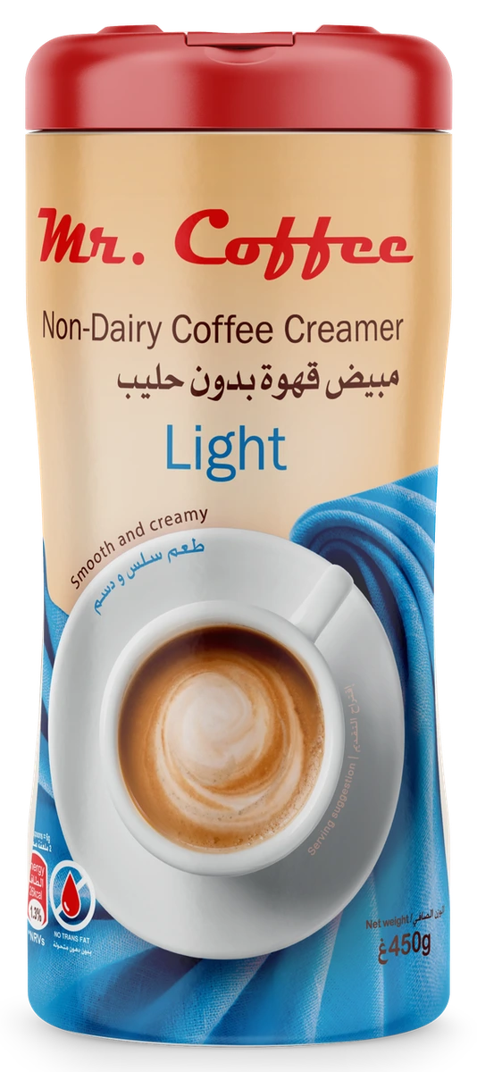 Mr. Coffee Düşük yağlı süt ürünü içermeyen kahve beyazlatıcısı — Düşük Yağ · 450g