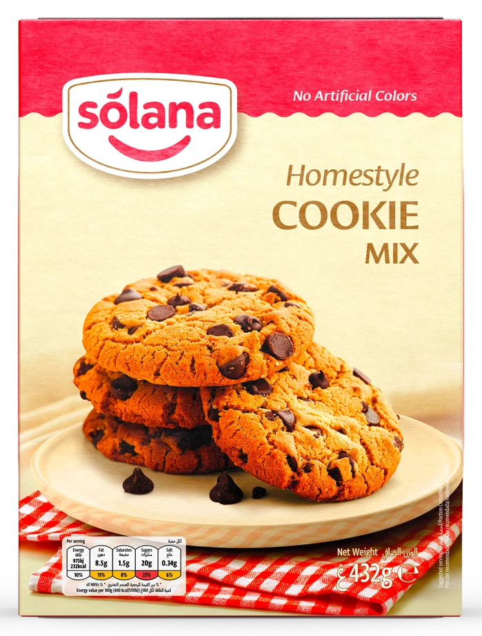 Solana Kek karışımları — Kurabiye · 432g · Kutu
