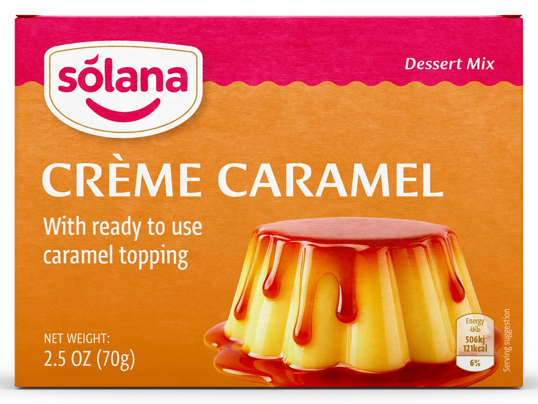 Solana Geleneksel tatlı karışımları — Krem Karamel · 70g · Kutu