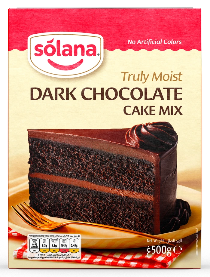 Solana Kek karışımları - Koyu Çikolata · 500g · Kutu
