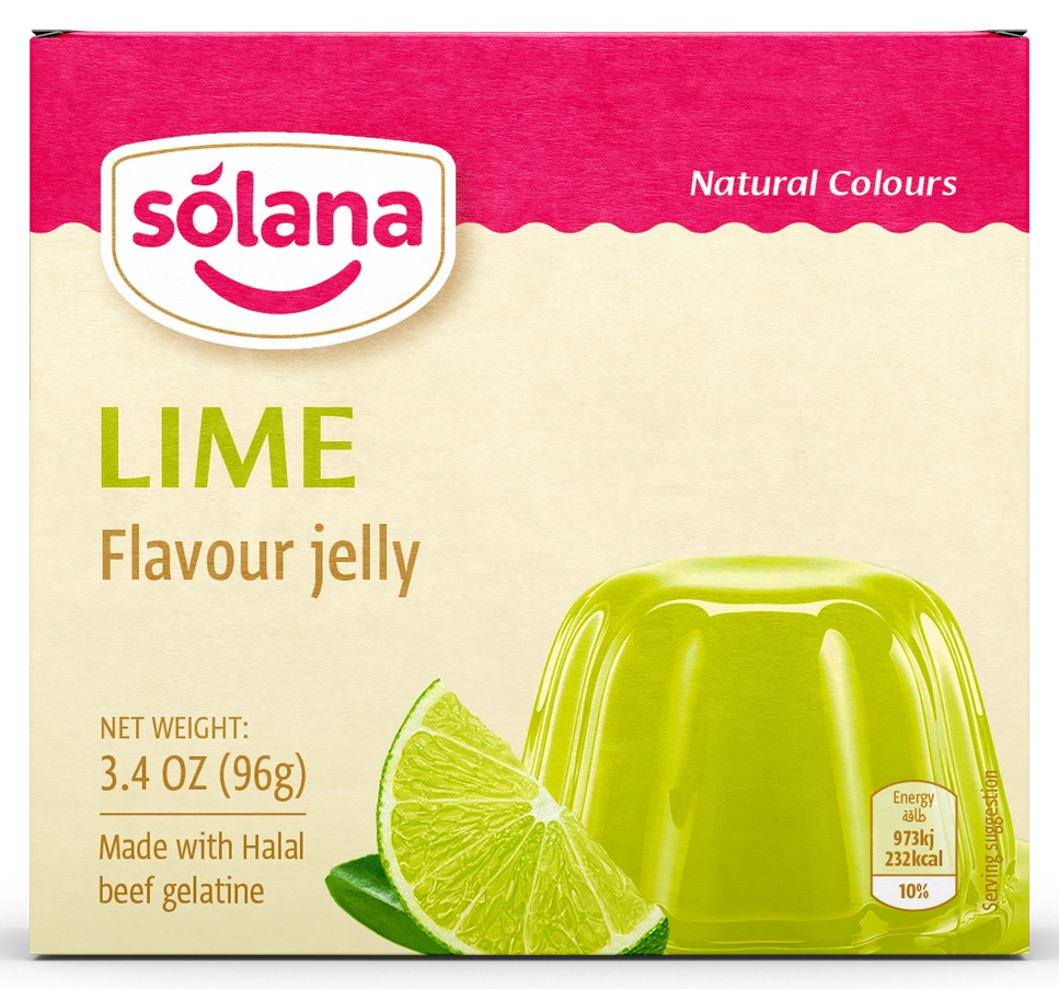 Solana Aromalı jelatin — Lime · 85g · Kutu