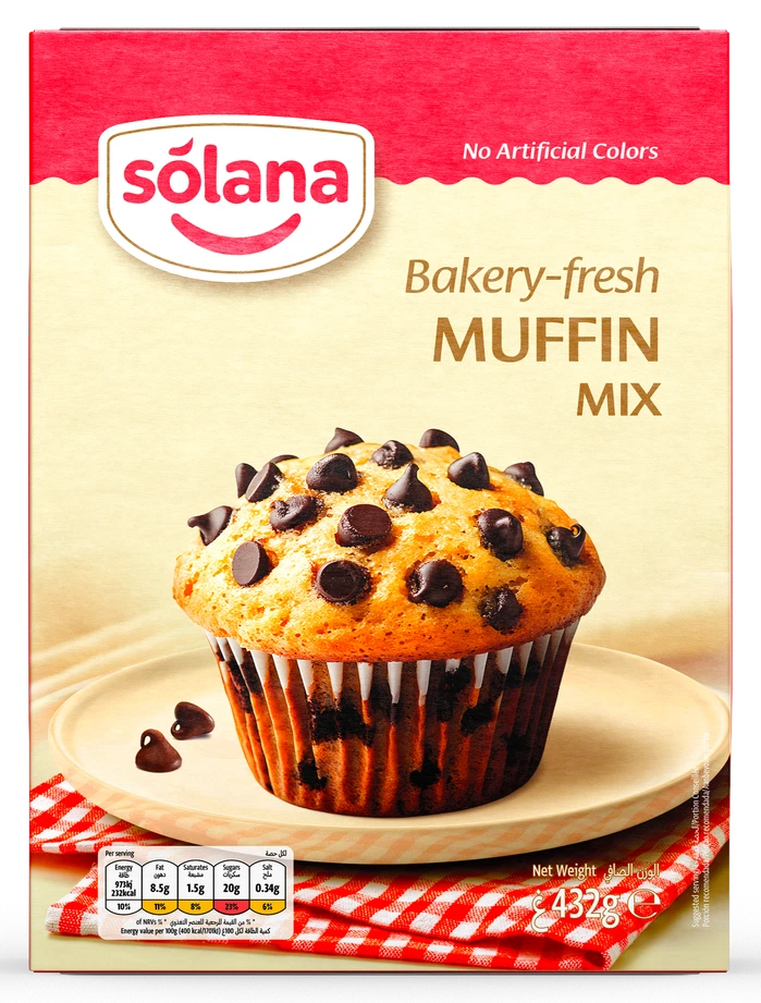 Solana Kek karışımları — Muffin · 432g · Kutu