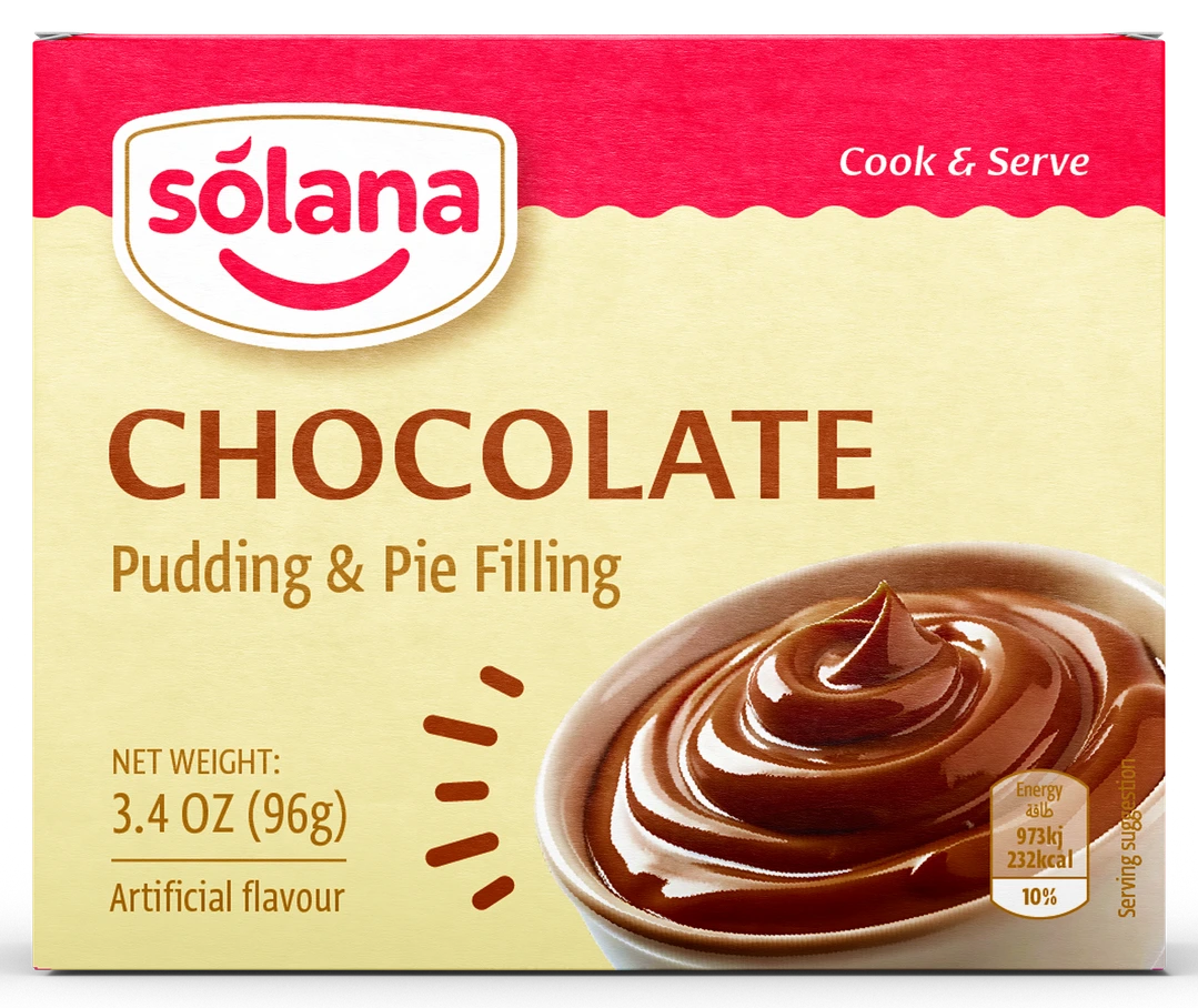Solana Hazır puding & turta dolgusu — Çikolata · 96g · Kutu