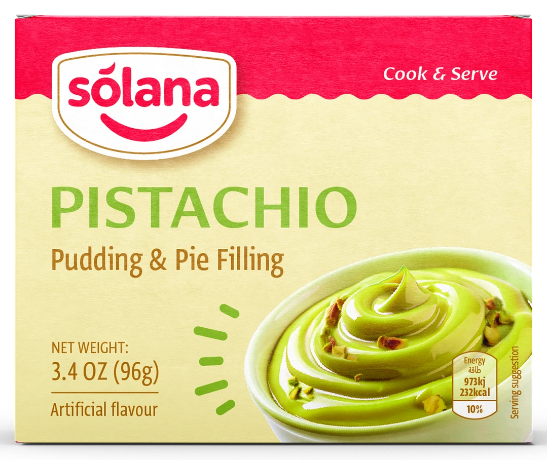 Solana Hazır puding & turta dolgusu — Fıstık · 96g · Kutu